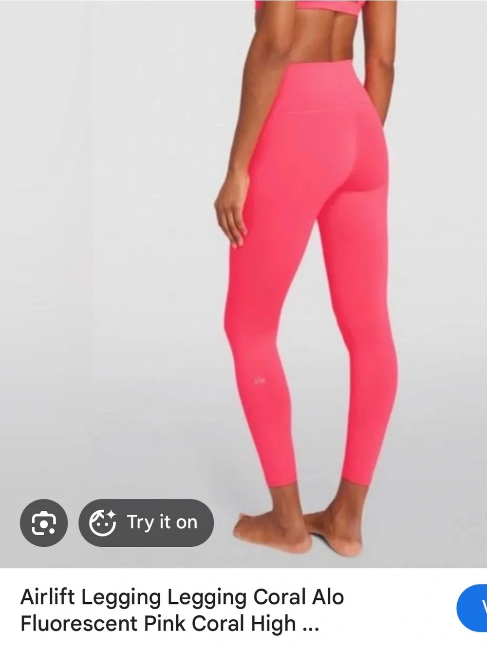 Airlift leggin Alo yoga high rise fluorescent pink